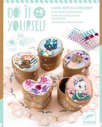 Djeco DIY φτιάχνω τα δικά μου μικρά κουτάκια με πετραδάκια