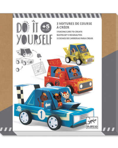 Djeco DIY Φτιάχνω Αγώνες αυτοκινήτων Grand Prix