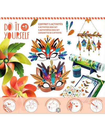 Djeco DIY σετ 5 διαφορετικών χειροτεχνιών Φύση