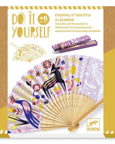 Djeco DIY Φτιάχνω Χρωματίζω Βεντάλια και θήκη - FSC MIX