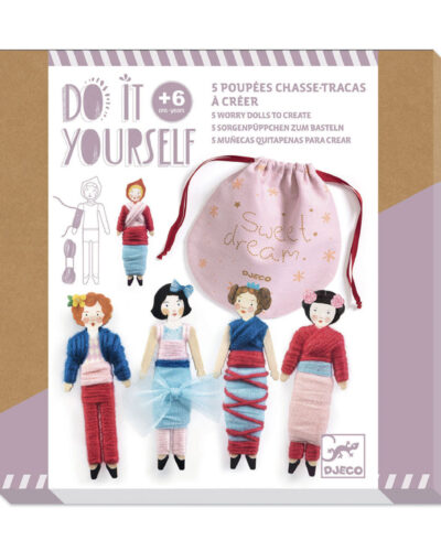 Djeco DIY Φτιάχνω 5 κούκλες Φυλακτό ονείρων - FSC MIX