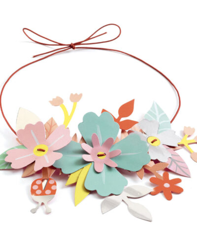 Djeco DIY Φτιάχνω σετ κοσμημάτων Λουλούδια μεταλλικό εφέ- FSC MIX