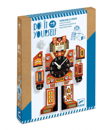 Djeco DIY κατασκευάζω ρολόι τοίχου Ρομπότ