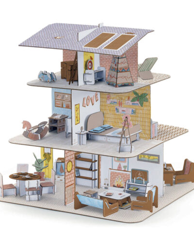 Djeco DIY Κατασκευάζω και χρωματίζω κουκλόσπιτο με αξεσουάρ - FSC MIX