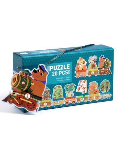 Djeco Παζλ Μαθαίνω να μετράω ζωάκια 20τεμ. 102εκ.