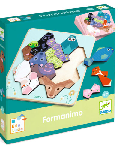 Djeco Εκπαιδευτικό παιχνίδι γεωμετρίας με ζώα FormAnimo