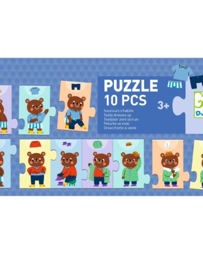 Djeco Παζλ ταξινόμησης 10 τμχ. Μαθαίνω να ντύνομαι