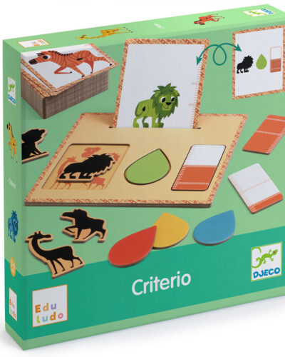 Djeco Εκπαιδευτικό παιχνίδι ταξινόμησης Χρώμα-Μέγεθος-Σχήμα