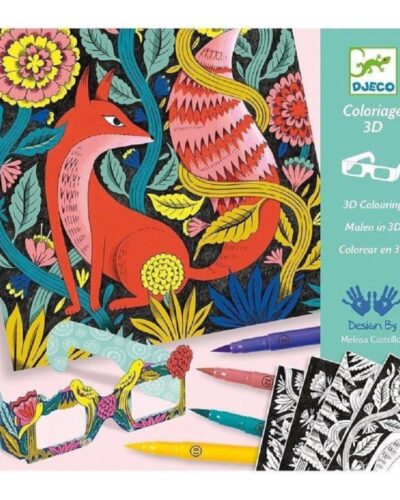 Djeco Ζωγραφική με μαρκαδόρους και 3D Εφέ Δάσος
