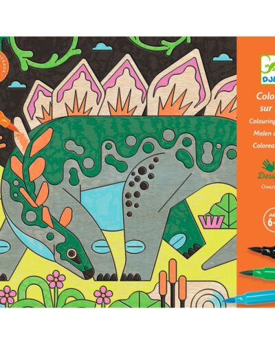 Djeco Ζωγραφική με μαρκαδόρους σε ξύλινη επιφάνεια