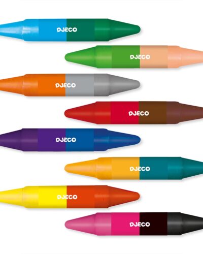 Djeco 8 Διπλές κηρομπογιές - 16 χρώματα