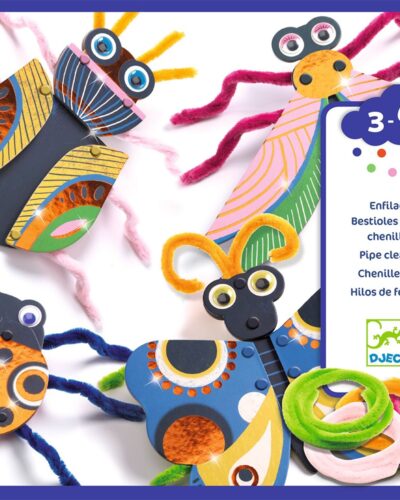 Djeco Κατασκευή με νήμα σενίλ Πολύχρωμα Έντομα