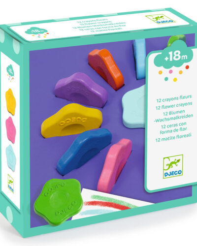 Djeco 12 Κηρομπογιές για μικρά παιδιά +18 μηνών