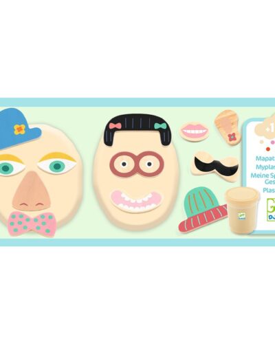 Djeco Χειροτεχνία με πλαστοζυμαράκι Αστεία πρόσωπα