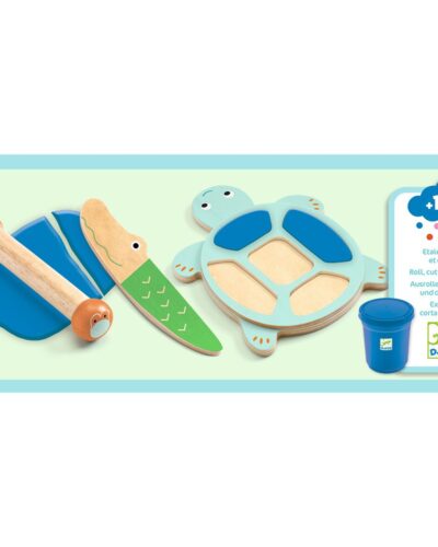 Djeco Χειροτεχνία με πλαστοζυμαράκι Χελωνάκι