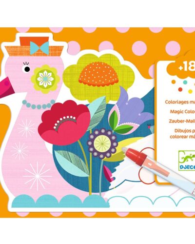 Djeco Μαγική ζωγραφική με μαρκαδόρο με νερό Χαρούμενα Ζωάκια