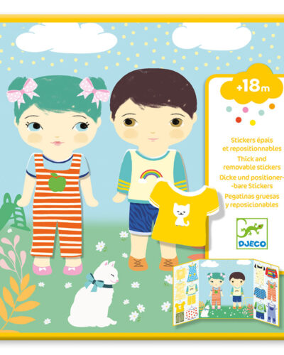 Djeco τρίπτυχο με αυτοκόλλητα επανατοποθετούμενα