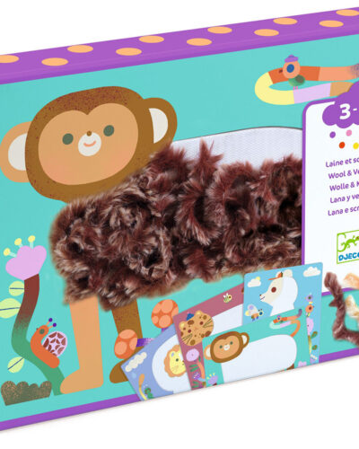 Djeco δημιουργώ εικόνες με πούπουλα κια βέλκρο