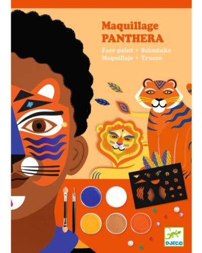 Djeco σετ μακιγιάζ με στένσιλ και αυτοκόλλητα