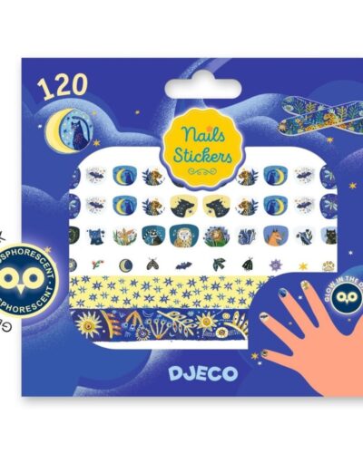 Djeco αυτοκόλλητα νυχιών που φωσφορίζουν στο σκοτάδι