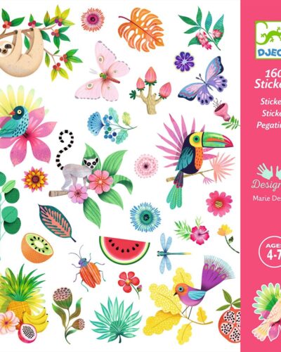 Djeco 160 Αυτοκόλλητα σε 4 καρτέλες Παράδεισος