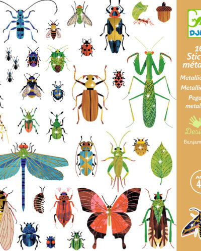 Djeco 160 Αυτοκόλλητα με μεταλλικό εφέ σε 4 καρτέλες