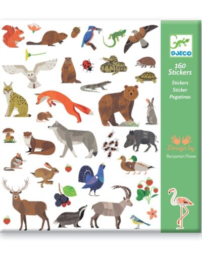 Djeco 160 Αυτοκόλλητα σε 4 καρτέλες