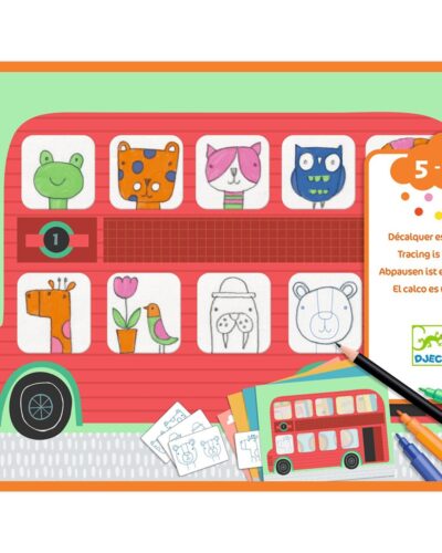 Djeco Ζωγραφίζω με ιχνογράφηση Ζωάκια