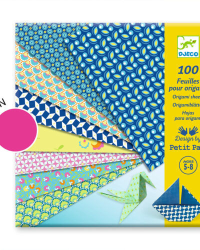 Djeco 100 φύλλα με νέον χρώματα για κατασκευές οριγκάμι