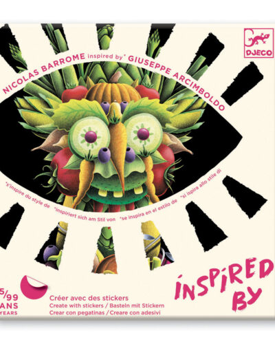 Djeco Inspired by Giuseppe Arcimboldo - Κολάζ Πορτρέτα με λαχανικά της άνοιξης