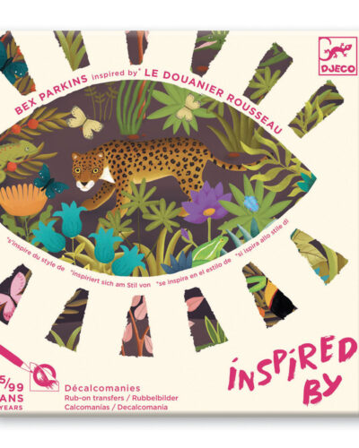 Djeco Inspired by Le Douanier Rousseau - Δημιουργώ με χαλκομανίες Ζωάκια στη φύση