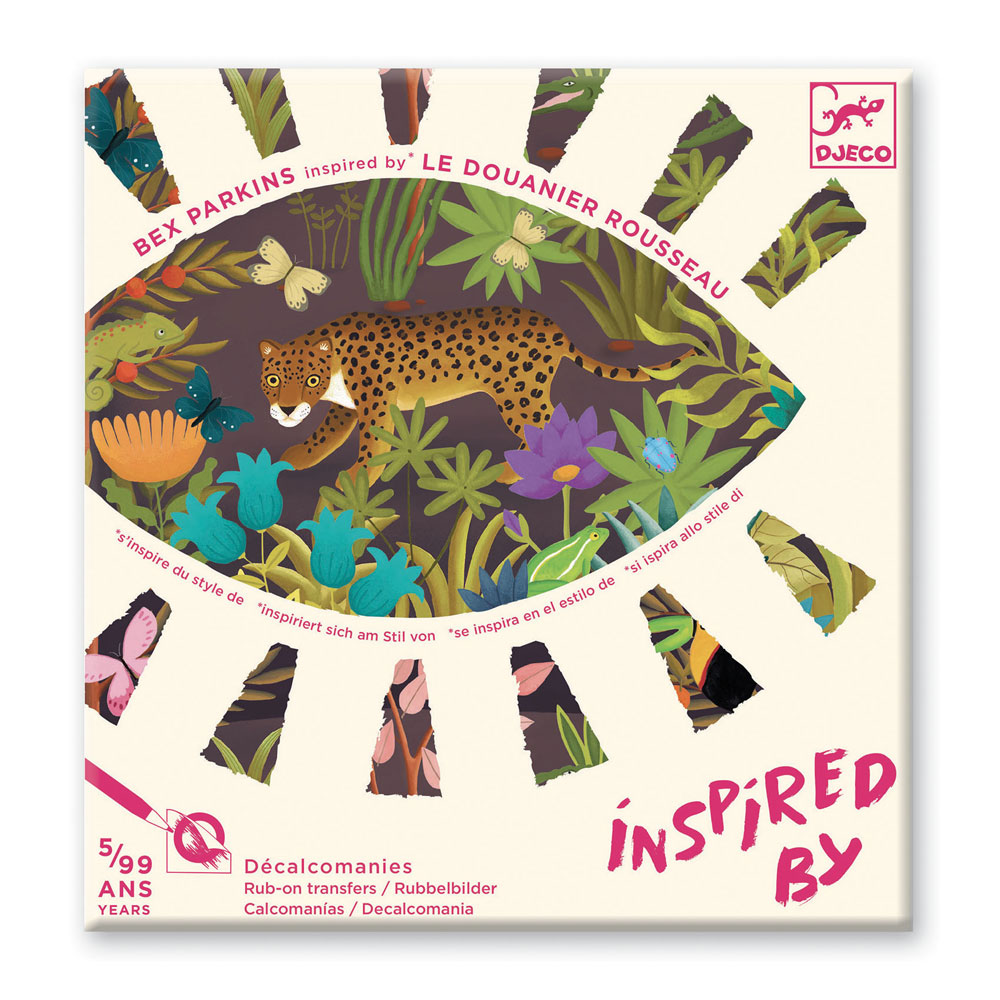 Djeco Inspired by Le Douanier Rousseau – Δημιουργώ με χαλκομανίες Ζωάκια στη φύση