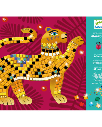 Djeco Κατασκευή Μωσαϊκό με Μεταλλικό Εφέ Ζώα της Ζούγκλας
