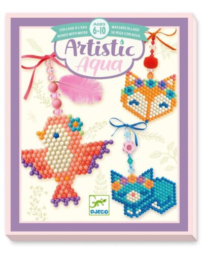 Djeco Artistic κατασκευάζω κρεμαστά με χάντρες και νερό Ζωάκια