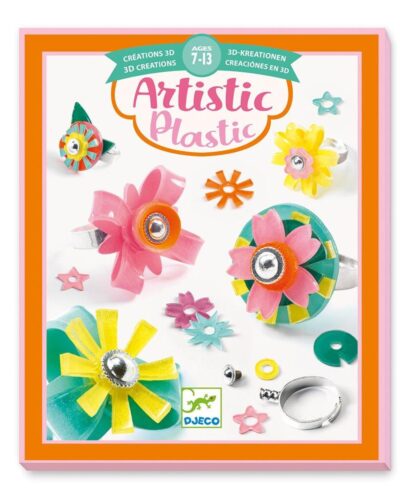 Djeco Artistic Κατασκευή με ψήσιμο ειδικού πλαστικού Δαχτυλίδια