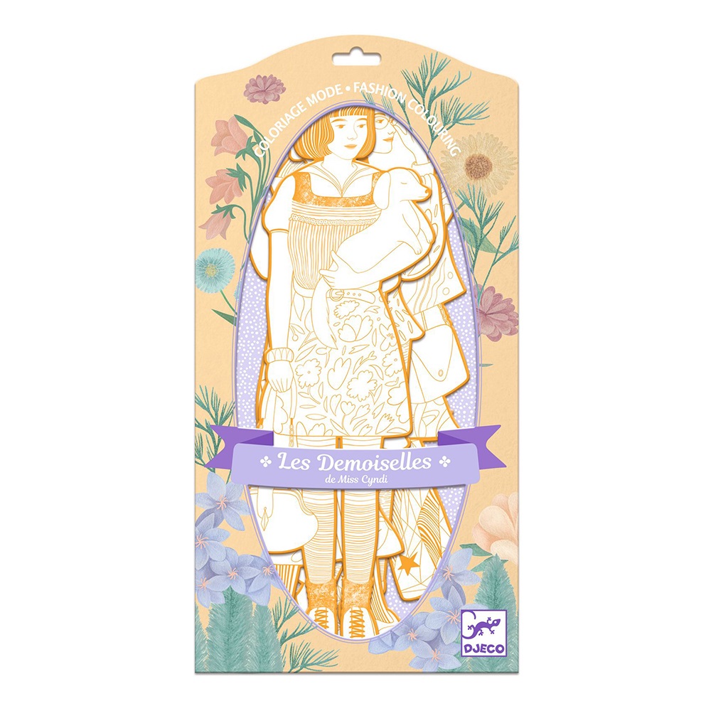 Djeco Ζωγραφίζω 4 Φιγούρες κορτίτσια