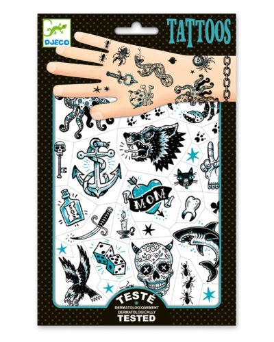 Djeco Τατουάζ Ασπρόμαυρα σχέδια