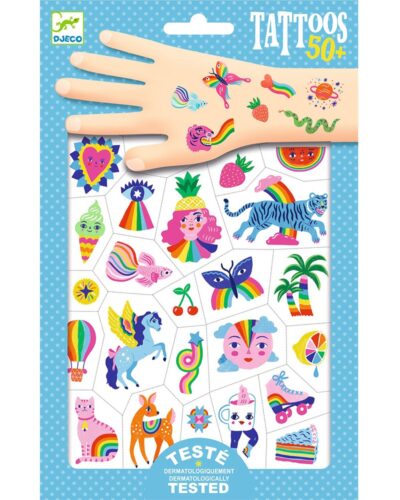 Djeco Τατουάζ με νέον χρώματα
