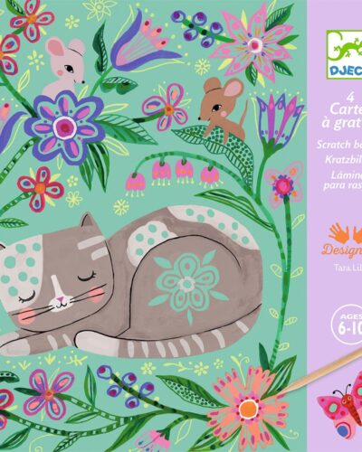 Djeco Ανακαλύπτω ξύνοντας την εικόνα Zωάκια στον κήπο