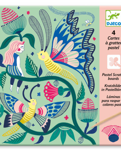 Djeco Ανακαλύπτω ξύνοντας την εικόνα Φανταστικός κήπος