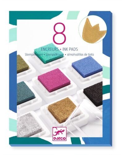Djeco Ταμπόν για σφραγίδες με 8 Μεταλλιζέ Χρώματα