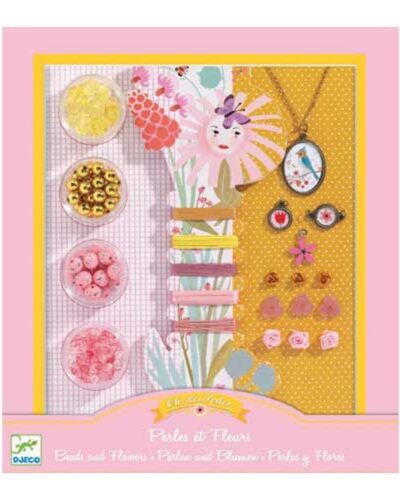 Djeco Κατασκευή κοσμημάτων με πέρλες και τριανταφυλλάκια