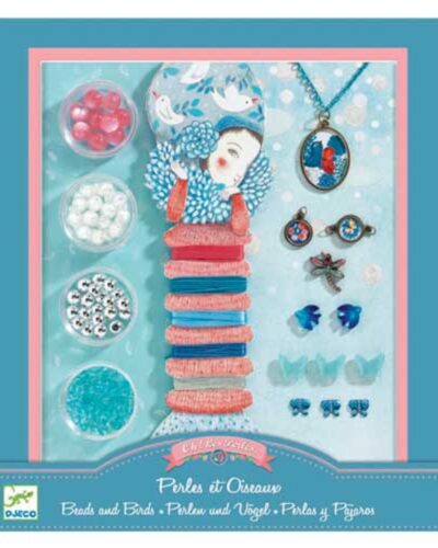 Djeco Κατασκευή κοσμημάτων με πέρλες και πουλάκια