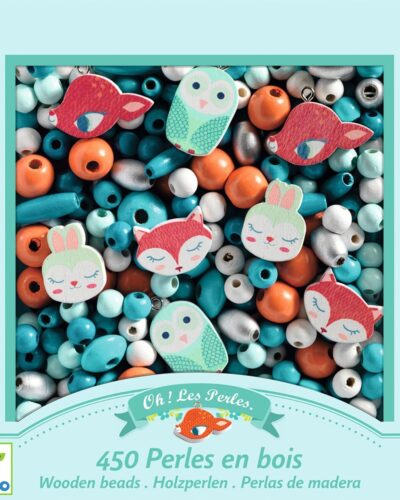 Djeco Κατασκευές Ξύλινων Κοσμημάτων Ζωάκια