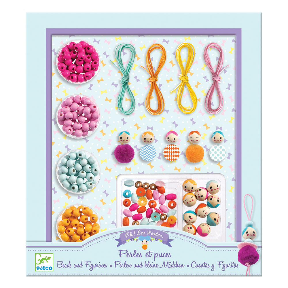Djeco Κατασκευή Ξύλινων Κοσμημάτων Φιγούρες κοριτσιών