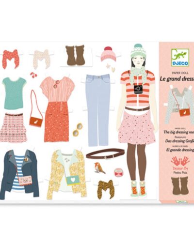 Djeco Ντουλάπα κοριτσιών - Ντύνω κορίτσια με ρούχα και αξεσουάρ