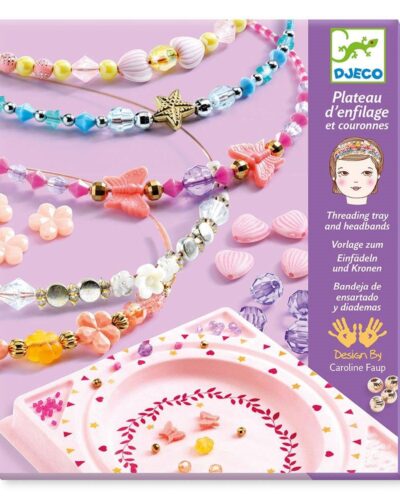 Djeco Κατασκευή κοσμημάτων Διακοσμώ στέκα με χάντρες  5τμχ