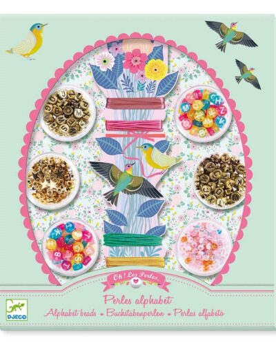 Djeco Κατασκευή κοσμημάτων με χάντρες Λατινικά γράμματα