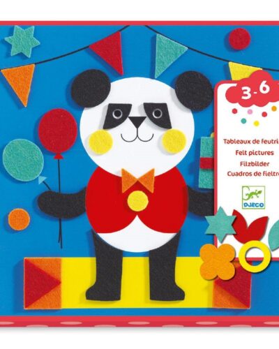 Djeco Κολάζ με αυτοκόλλητα τσόχας