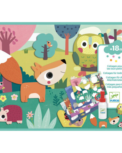 Djeco Το πρώτο μου κολάζ +18 μηνών Ζωάκια